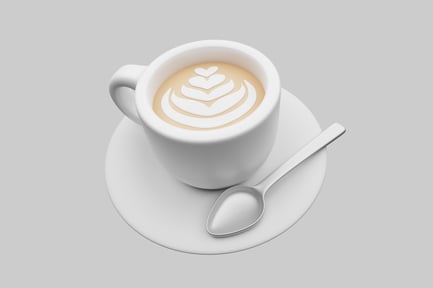 Preview: Latte art coffee cup