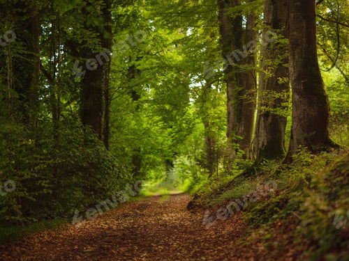 Preview: Green european forest landscape