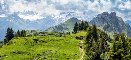 Preview: Schynige Platte and mountain views, Switzerland