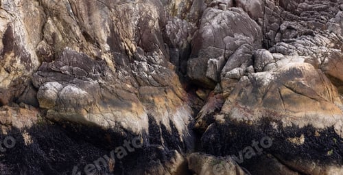 Preview: Rocky Cliff on West Coast of Pacific Ocean.