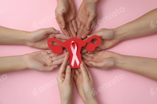 Preview: Concept of Cancer disease and health care, female cancer