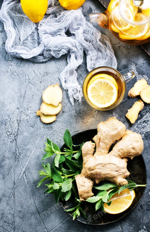 Preview: ginger, mint and tea