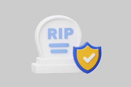 Preview: Dead business deal shield icon