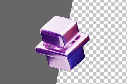 Preview: Chromatic Abstract Stacked Discs 3D Icon