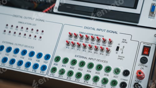 Vista previa: Una caja blanca con muchos botones pequeños