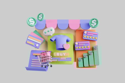 Preview: Online shopping marketplace elements