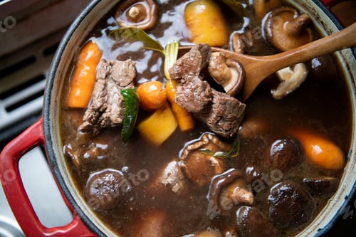 Preview: Homemade beef stew food photography recipe idea