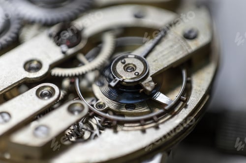 Preview: Closeup shot of the gears inside a watch