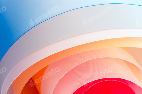 Preview: Background photography - multicolored twisted sheets with a grad