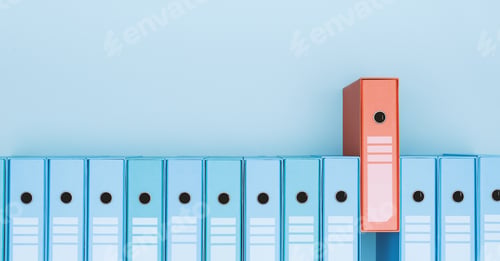 Preview: Organized archive with ring binders