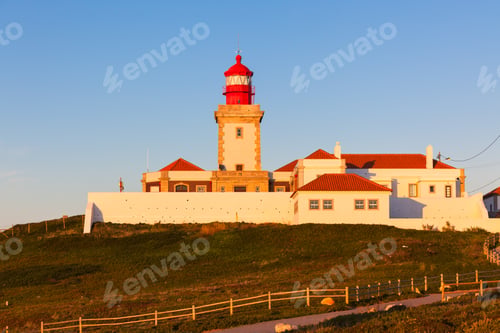 Preview: Lighthouse of Cabo da Roca at Sunset Light