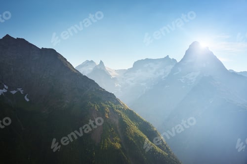 Preview: Dombay Ulgen mountain range.