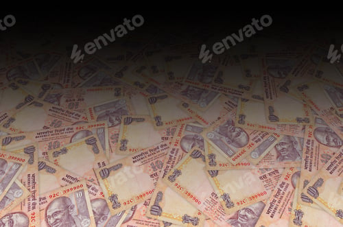 Preview: Mahatma Gandhi face on Indian bank note ten rupees