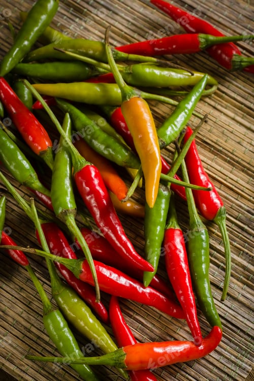 Preview: Thai Red and Green Chilis