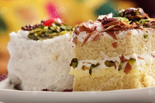 Preview: pistachio and coconut cakes