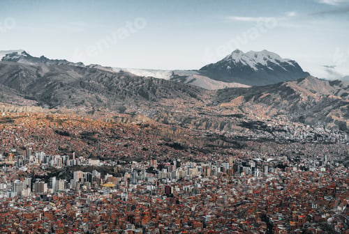 Preview: Amazing Panoramic View of Capital of Bolivia La Paz South America El Alto