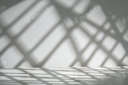 Preview: Abstract geometric gray shadow background on the wall