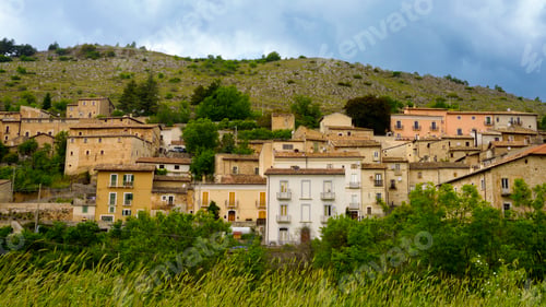 Preview: Calascio, medieval village in the Gran Sasso Natural Park, Abruzzi