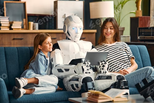 Preview: Robot with family at home