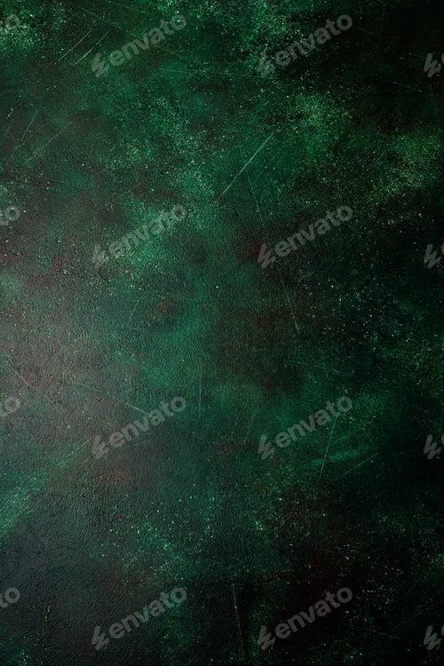 Preview: Dark green stone or slate wall. Grunge texture background