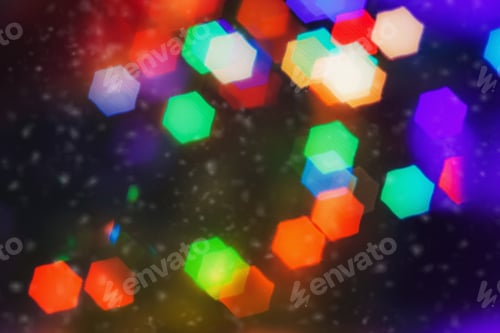Preview: Abstract Outline Of Light- Colored Circles Bokeh. Blurred Background