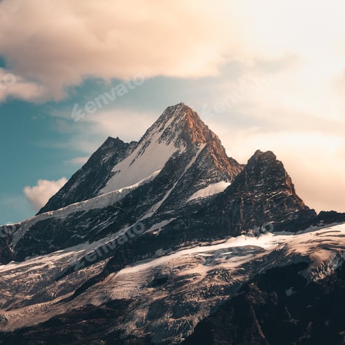 Preview: Beautiful landscape of the majestic Swiss Alps.