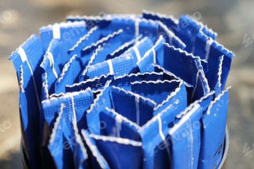 Preview: white sugar in a paper packet on table