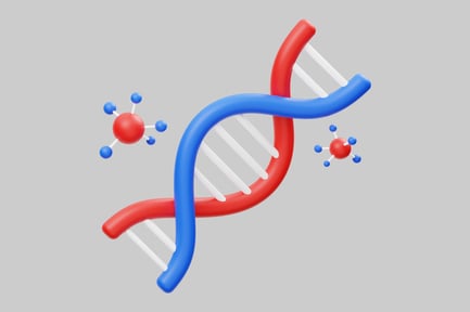 Preview: Dna strand with atoms