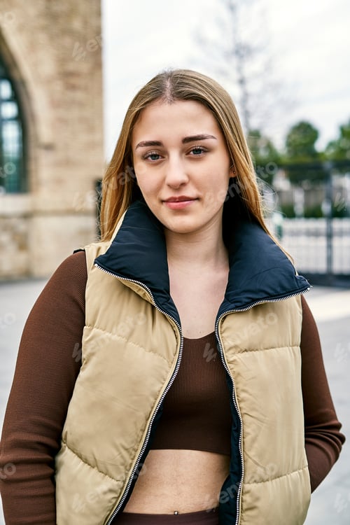 Preview: portrait of young woman in the park