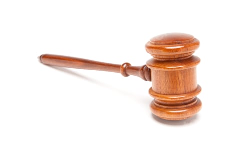 Preview: Gavel Isolated on White