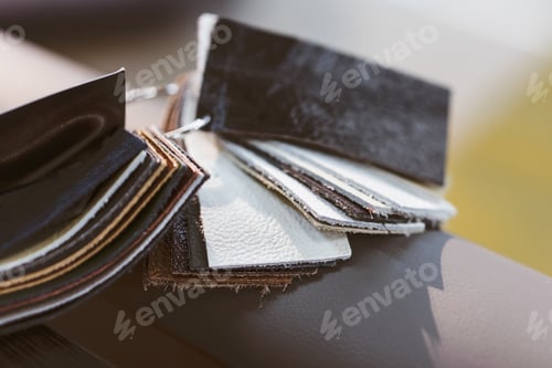 Preview: Leather Samples Displaying Various Colors and Textures
