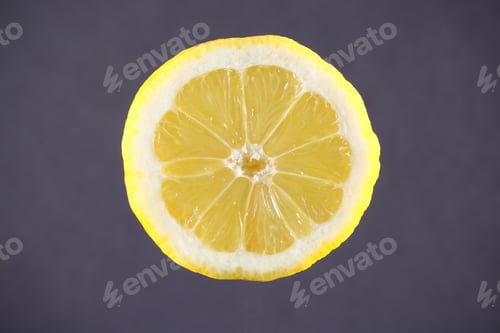 Preview: Lemon Cut Juicy On Bright Background