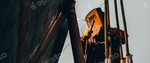 Preview: Welder working during daytime