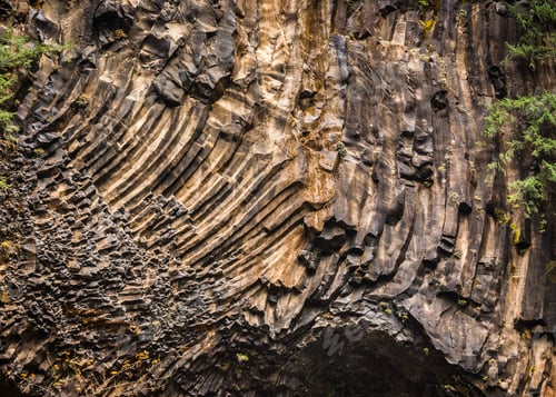Preview: Textured rock face, Toketee Falls, Oregon, USA