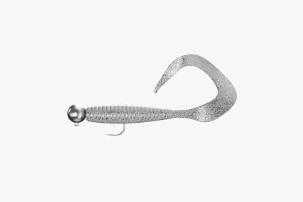 Preview: Curly Tail Silver Glitter Fishing Lure