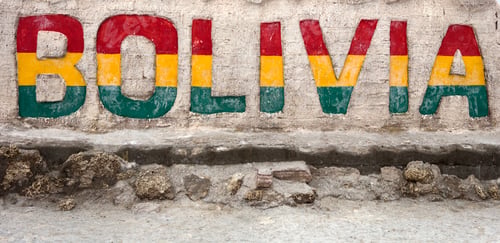 Preview: Bolivia sign at Salar de uyuni