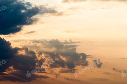 Preview: colorful dramatic sky with cloud at sunset