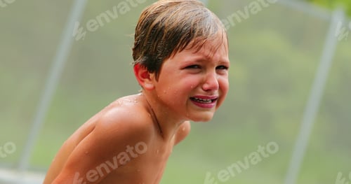 Preview: Young Boy Crying. Child In Tears