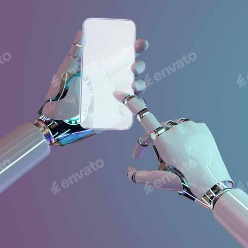 Preview: Smartphone artificial intelligence, futuristic communication network technology