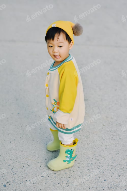 Preview: Cute Boy playing in the park, Sweet Little baby boy enjoying