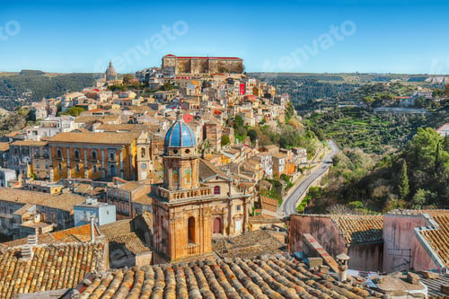Preview: Sunrise at the old baroque town of Ragusa Ibla in Sicily