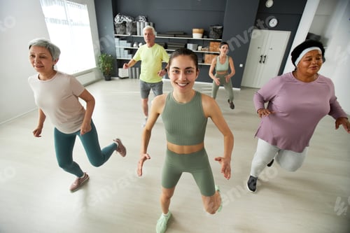 Preview: Elderly people dancing during training