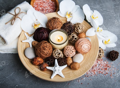 Preview: Spa products with white orchids