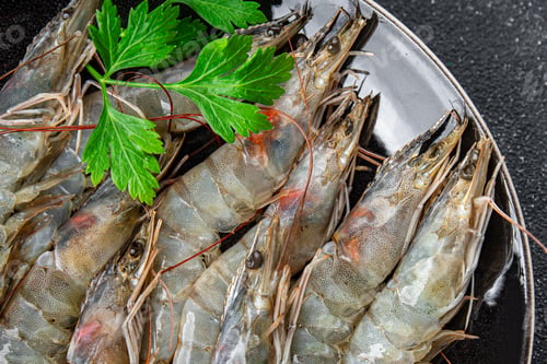 Preview: raw shrimp fresh prawn seafood fresh delicious healthy eating cooking appetizer meal food snack
