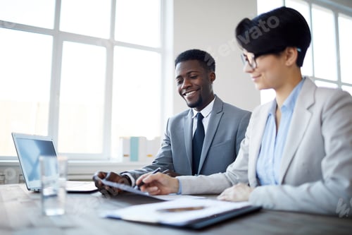 Preview: Two Young Business People