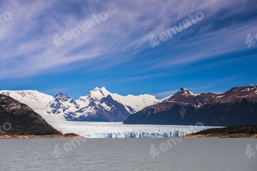 Preview: Beautiful Argentinian landscape showing amazing nature at Perito Moreno Glacier, Los Glaciares Natio