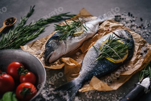 Preview: Tasty dorado fish with vegetables and spices