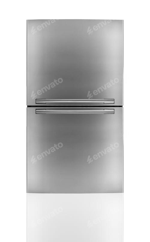 Preview: Modern refrigerator isolated