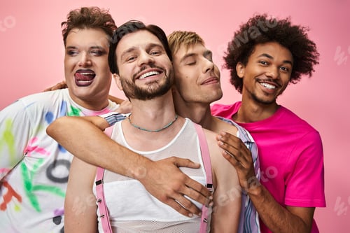 Preview: Celebration of queer friendship and vibrant expression during pride festivities