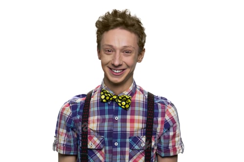 Preview: Happy smiling caucasian teenage boy